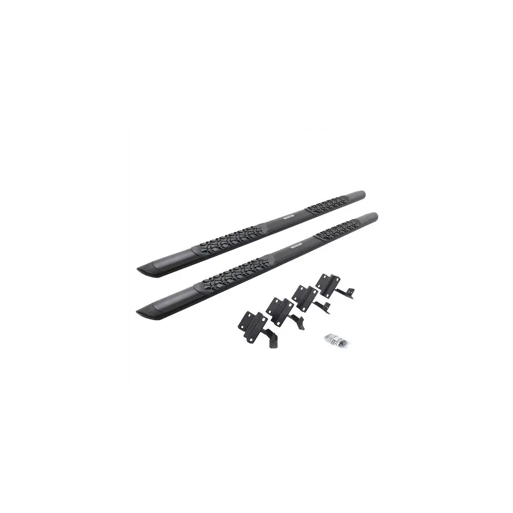 V3 Series Aluminum Side Steps w/ Mounting Brackets - Textured Black - GORV3417780T